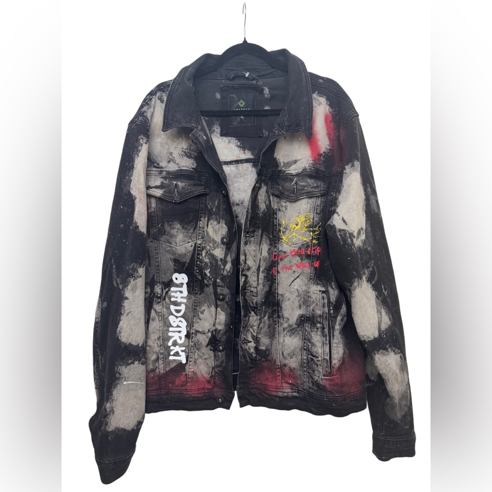 8IGHTH DSTRKT Black Acid Washed Denim Jacket